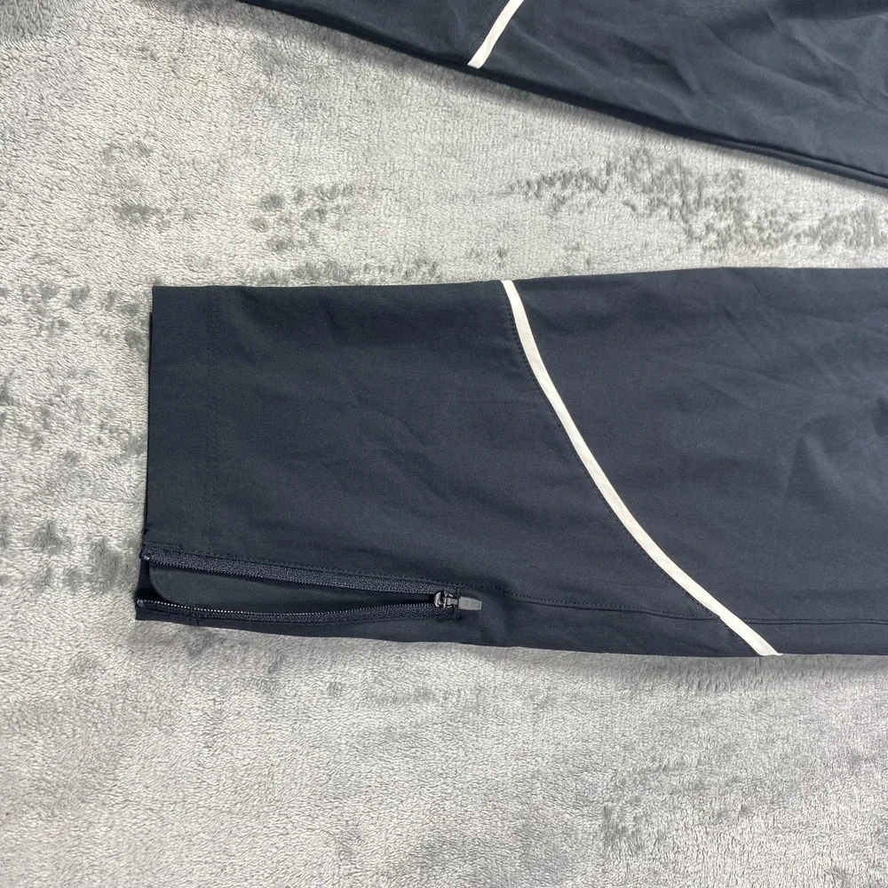 Under Armour UA Storm Pants Black Youth Medium Fitted Heatgear Track Ankle Zip